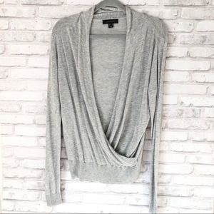 Atmosphere Faux Wrap Sweater